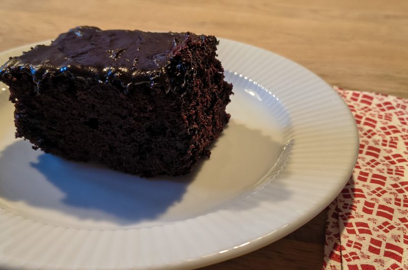Chokoladekage med Mums Glasur